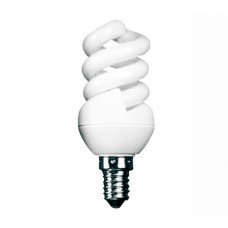 7w (40w) Small Edison Screw Extra Mini Low Energy Spiral (Warm White)