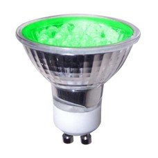 Green - 1.8W LED GU10 Low Energy Spotlight (Green LIght)