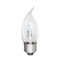 Halogen 42W (60W Equiv) Edison Screw Candle Light Bulb (Flame Tip)