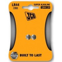 LR44 1.5V (2 Pack) Button Battery by JCB - (Super Alkaline Coin Cell)