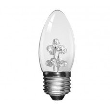 Warm White 9 LED 1W (5 Watt) Edison Screw Small Candle Light Bulb