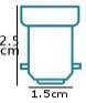 Small Bayonet (SBC / B15) Cap Size